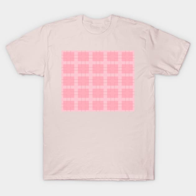 A mosaic in pink lines colors T-Shirt by DomRafael